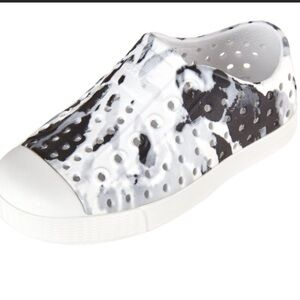 Native Black and White Water Shoes Slip-On 12 toddler